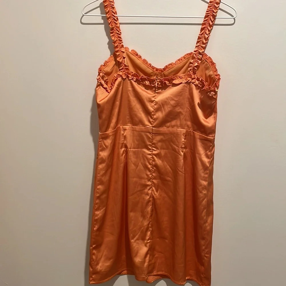Blue Blush Orange Dress - Picture 4 of 4